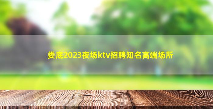娄底2023夜场ktv招聘知名高端场所